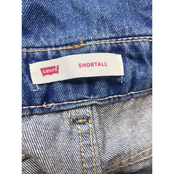 Levi’s Shortall Size 16 Reg Overall Jeans Shorts girls - Picture 14 of 16